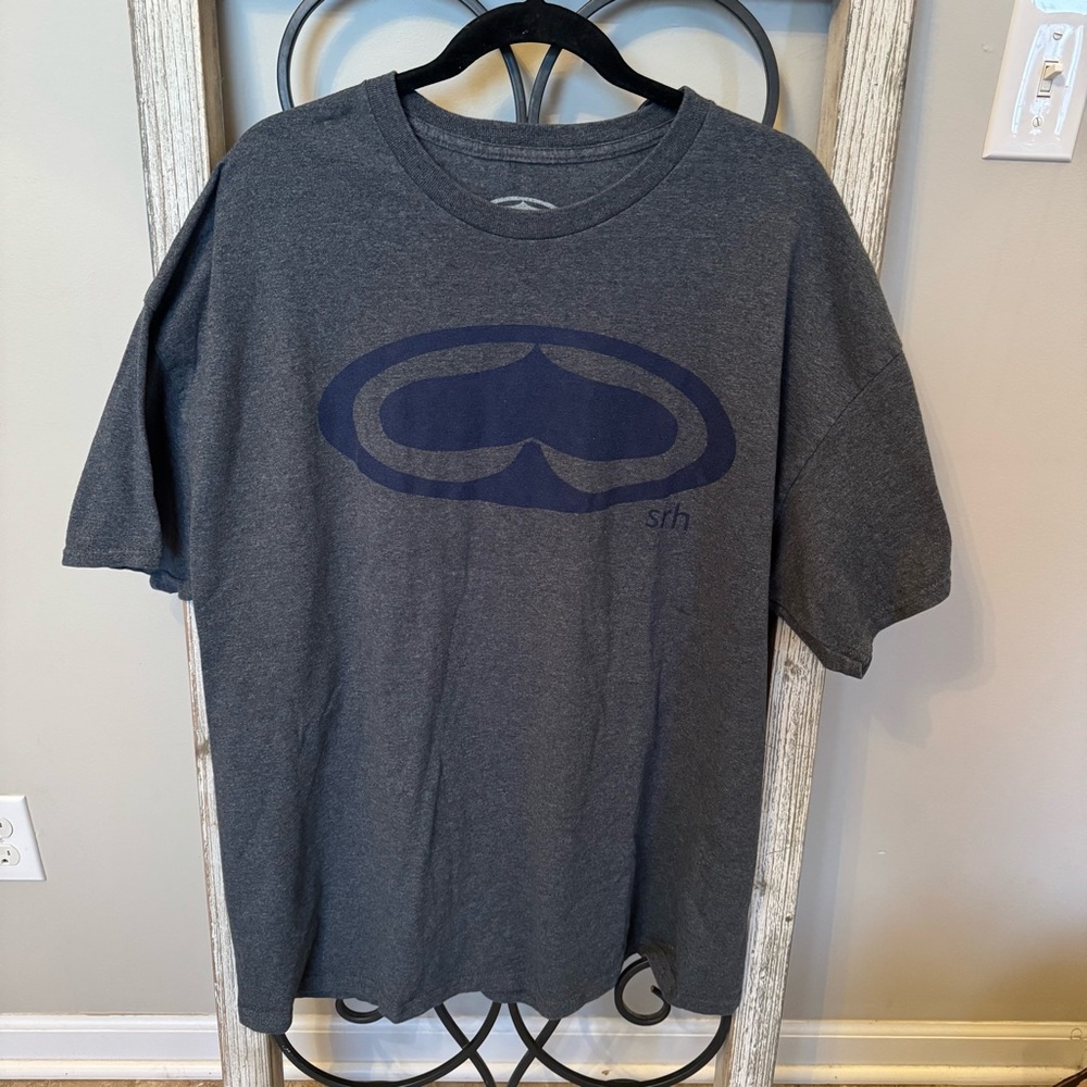 SRH Graphic Logo T-Shirt 2X Gray Made in‎ USA Motocross Streetwear Punk